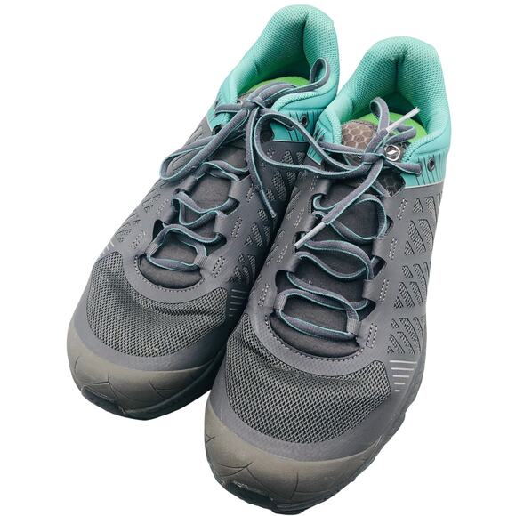 Scarpa Spin Ultra Shoes Men's size 11.5 Gray Turquoise - Picture 1 of 7